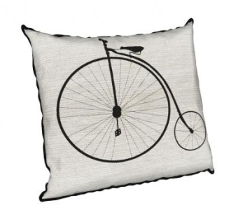 文艺自行车抱枕SU模型下载_sketchup草图大师SKP模型