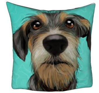 雪纳瑞犬狗狗抱枕SU模型下载_sketchup草图大师SKP模型