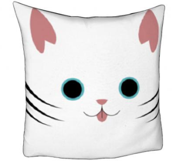 猫咪表情抱枕SU模型下载_sketchup草图大师SKP模型