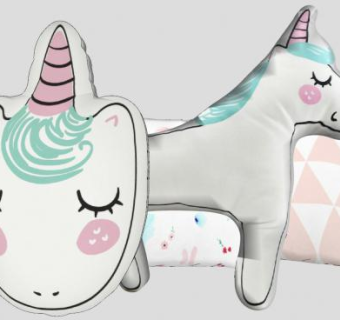 独角兽简约抱枕系列SU模型下载_sketchup草图大师SKP模型