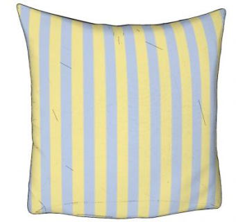 黄蓝色的条纹枕头SU模型下载_sketchup草图大师SKP模型