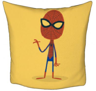蜘蛛侠黄色枕头SU模型下载_sketchup草图大师SKP模型