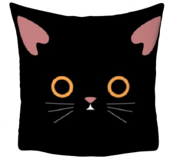 黑猫简约枕头SU模型下载_sketchup草图大师SKP模型