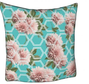 花卉几何抱枕SU模型下载_sketchup草图大师SKP模型