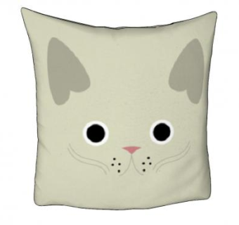 猫咪系列抱枕SU模型下载_sketchup草图大师SKP模型