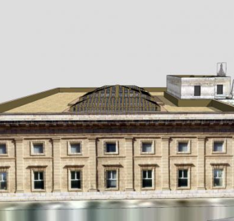 皇家监狱建筑SU模型下载_sketchup草图大师SKP模型