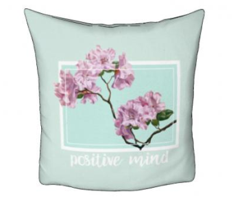 枝桠花卉文艺抱枕SU模型下载_sketchup草图大师SKP模型