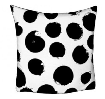 墨点白色抱枕SU模型下载_sketchup草图大师SKP模型