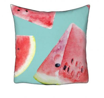 西瓜印花抱枕SU模型下载_sketchup草图大师SKP模型