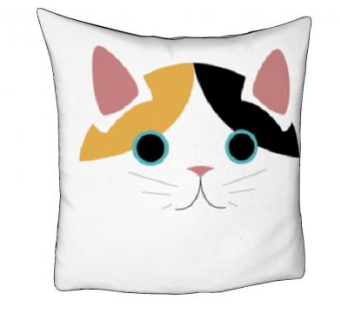 三花猫咪抱枕SU模型下载_sketchup草图大师SKP模型