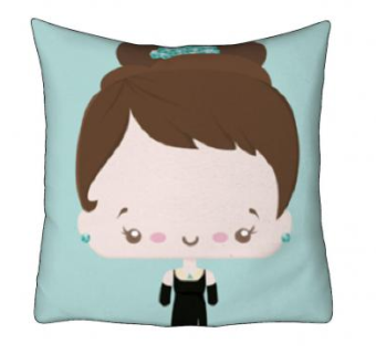 黑礼服卡通娃娃抱枕SU模型下载_sketchup草图大师SKP模型