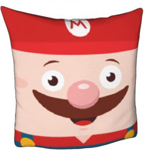 超级马里奥卡通抱枕SU模型下载_sketchup草图大师SKP模型