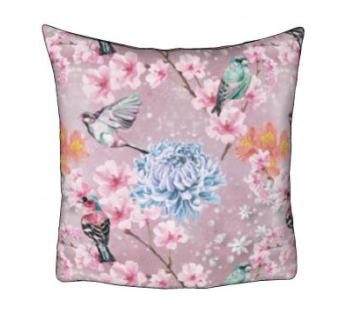 中国风花鸟印花抱枕SU模型下载_sketchup草图大师SKP模型