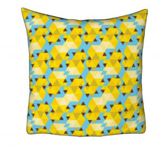 几何图案系列抱枕SU模型下载_sketchup草图大师SKP模型