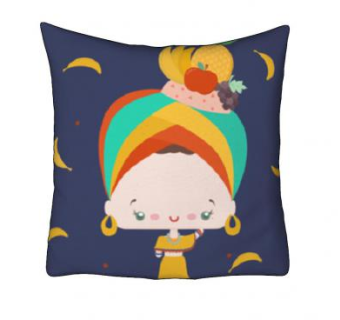 米兰达卡通娃娃抱枕SU模型下载_sketchup草图大师SKP模型