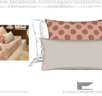 沙发抱枕枕头套装SU模型下载_sketchup草图大师SKP模型