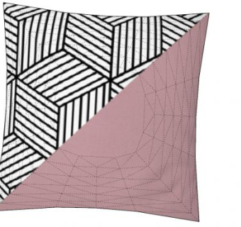 拼接风格系列抱枕SU模型下载_sketchup草图大师SKP模型