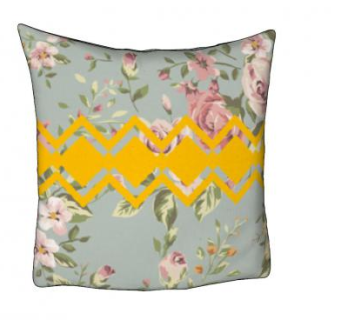 几何花卉印花抱枕SU模型下载_sketchup草图大师SKP模型