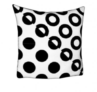 拼接圆圈抱枕SU模型下载_sketchup草图大师SKP模型