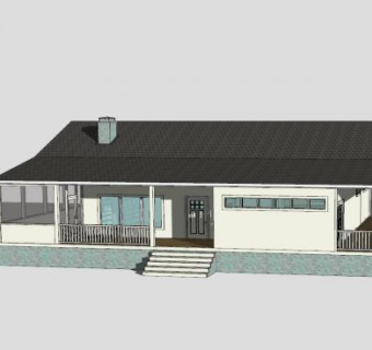 小房子建筑小屋SU模型下载_sketchup草图大师SKP模型