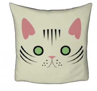 米色猫咪抱枕SU模型下载_sketchup草图大师SKP模型