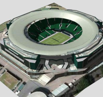 全英俱乐部球场建筑SU模型下载_sketchup草图大师SKP模型