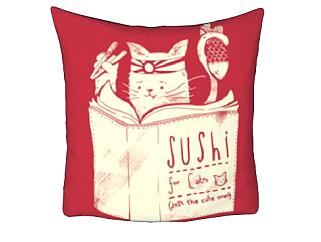 日式寿司猫抱枕SU模型下载_sketchup草图大师SKP模型