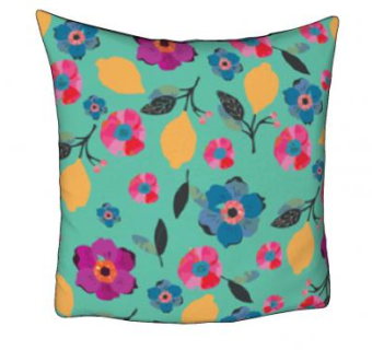 花卉柠檬简约抱枕SU模型下载_sketchup草图大师SKP模型