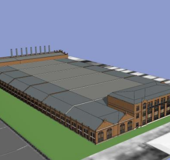 艺术玻璃房子建筑SU模型下载_sketchup草图大师SKP模型