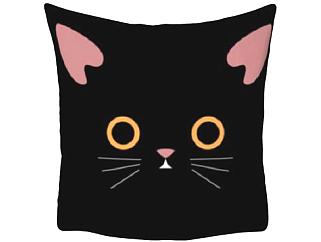 黑色猫咪抱枕SU模型下载_sketchup草图大师SKP模型
