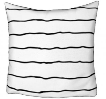 简约风黑条纹白色抱枕SU模型下载_sketchup草图大师SKP模型