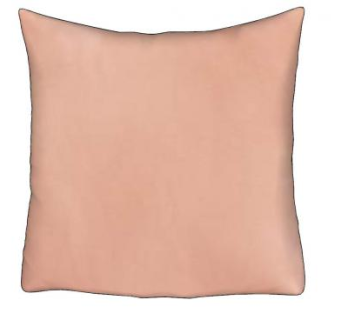 珊瑚橙抱枕SU模型下载_sketchup草图大师SKP模型