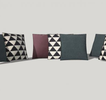 沙发坐垫抱枕SU模型下载_sketchup草图大师SKP模型