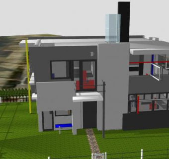 施罗德之家建筑SU模型下载_sketchup草图大师SKP模型