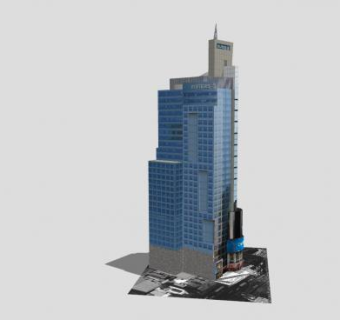 路透社总部建筑大楼SU模型下载_sketchup草图大师SKP模型