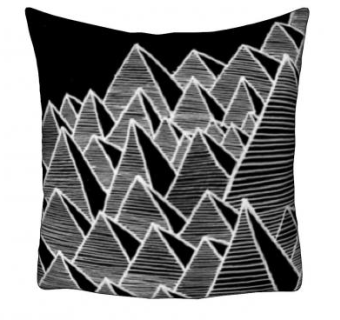 纹理金字塔黑色抱枕SU模型下载_sketchup草图大师SKP模型