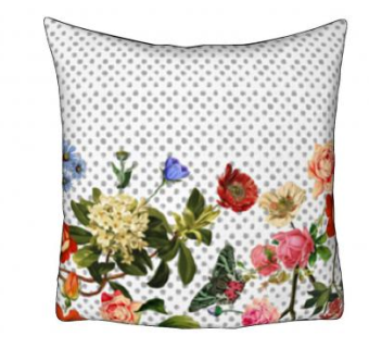 鲜花图案印花抱枕SU模型下载_sketchup草图大师SKP模型