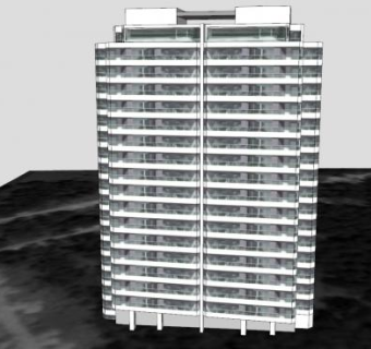 海洋总部建筑SU模型下载_sketchup草图大师SKP模型
