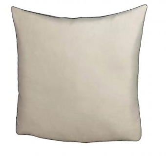 象牙色纱布抱枕SU模型下载_sketchup草图大师SKP模型