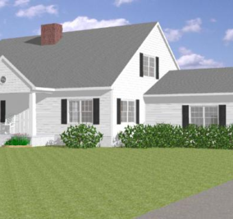 乡村风格现代房子SU模型下载_sketchup草图大师SKP模型