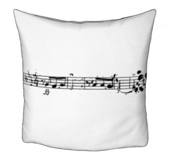 音乐符号白色抱枕SU模型下载_sketchup草图大师SKP模型