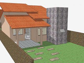 <em>现代屋顶</em>房屋建筑SU模型下载_sketchup草图大师SKP模型