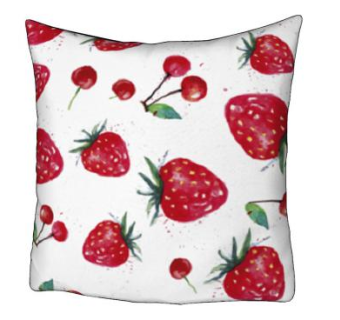 樱桃草莓沙发抱枕SU模型下载_sketchup草图大师SKP模型