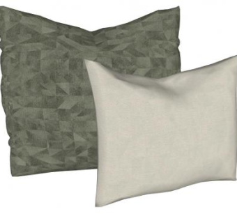 简欧风沙发抱枕枕头SU模型下载_sketchup草图大师SKP模型