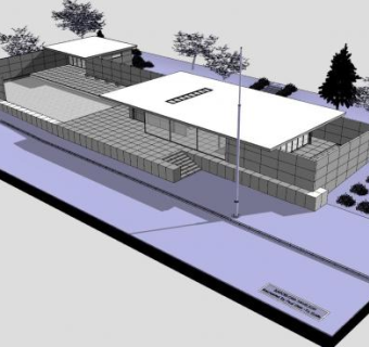现代房子研究建筑SU模型下载_sketchup草图大师SKP模型