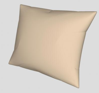 米色休闲抱枕SU模型下载_sketchup草图大师SKP模型