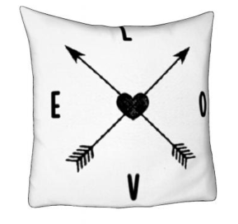 现代简约爱情抱枕SU模型下载_sketchup草图大师SKP模型