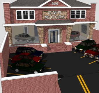 小型房子仓库车库SU模型下载_sketchup草图大师SKP模型