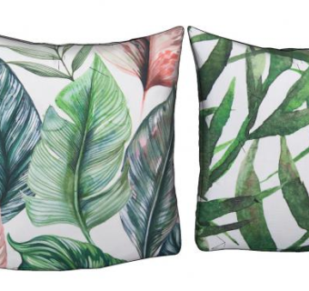 丛林绿叶沙发抱枕SU模型下载_sketchup草图大师SKP模型