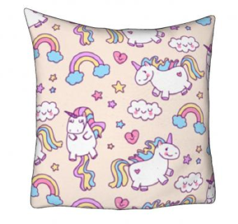 独角兽少女心枕头SU模型下载_sketchup草图大师SKP模型